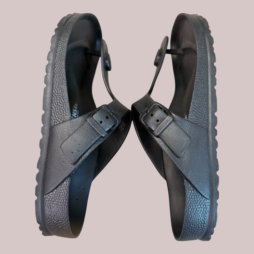 Birkenstock Gizeh Essentials EVA Women EU 39 Slide Thong Sandal Black Waterproof - Picture 7 of 11
